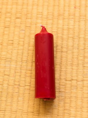 Bougie traditionnelle cire rouge