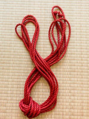Corde Shibari rouge en Jute Ogawa 8m 6mm