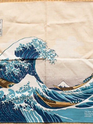 Furoshiki grande vague Hokusai