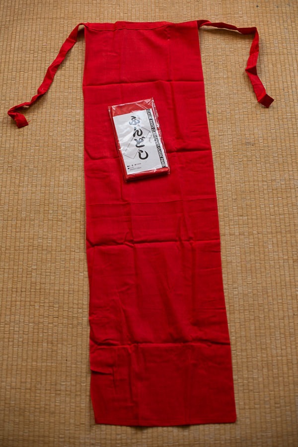 Fundoshi rouge culotte traditionelle Japonaise